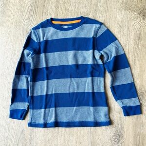Old Navy Blue Striped Long Sleeve Tee Boys Small 6/7